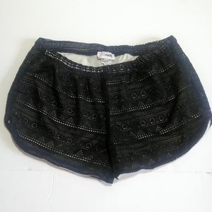 Punk rock black/white shorts